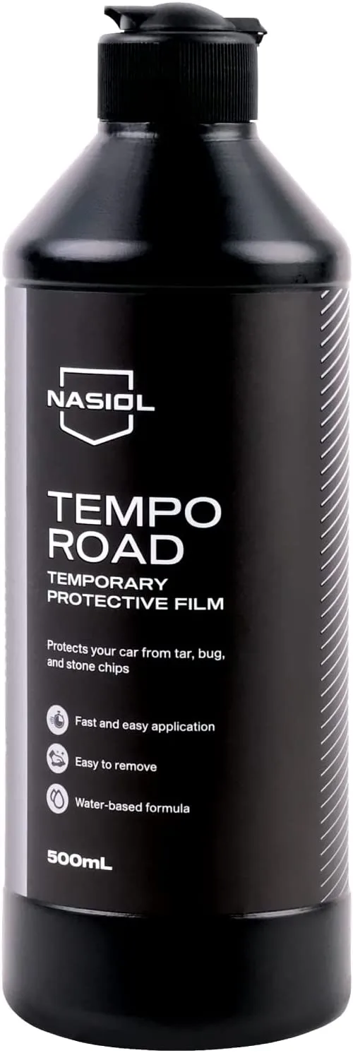 Nasiol TEMPO ROAD Geçici Araç ve Boya Koruyucu Film-500 ML-Boya Koruma Filmi, Leke Önleme, Detailing, Off-Road Araç Yüzeyi Koruyucu, Su Bazlı Leke Tutmaz Film