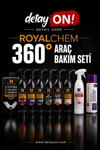 ROYALCHEM 360 DERECE ARAÇ BAKIM SETİ 10 PARÇA